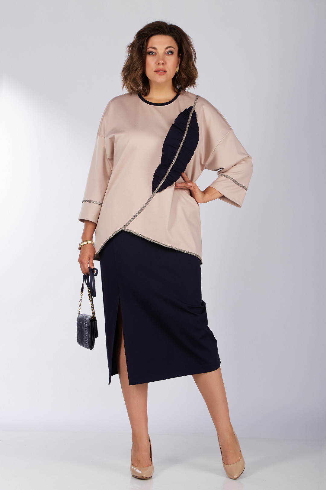 Костюм LadySecret 1631 синий +пудра - фото 1