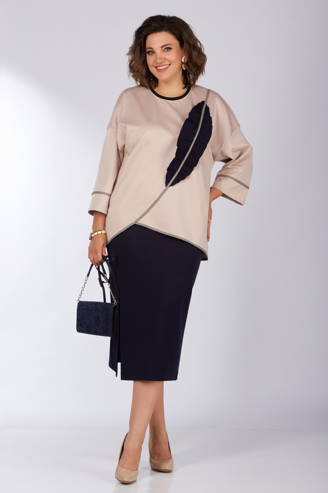 Костюм LadySecret 1631 синий +пудра - фото 4