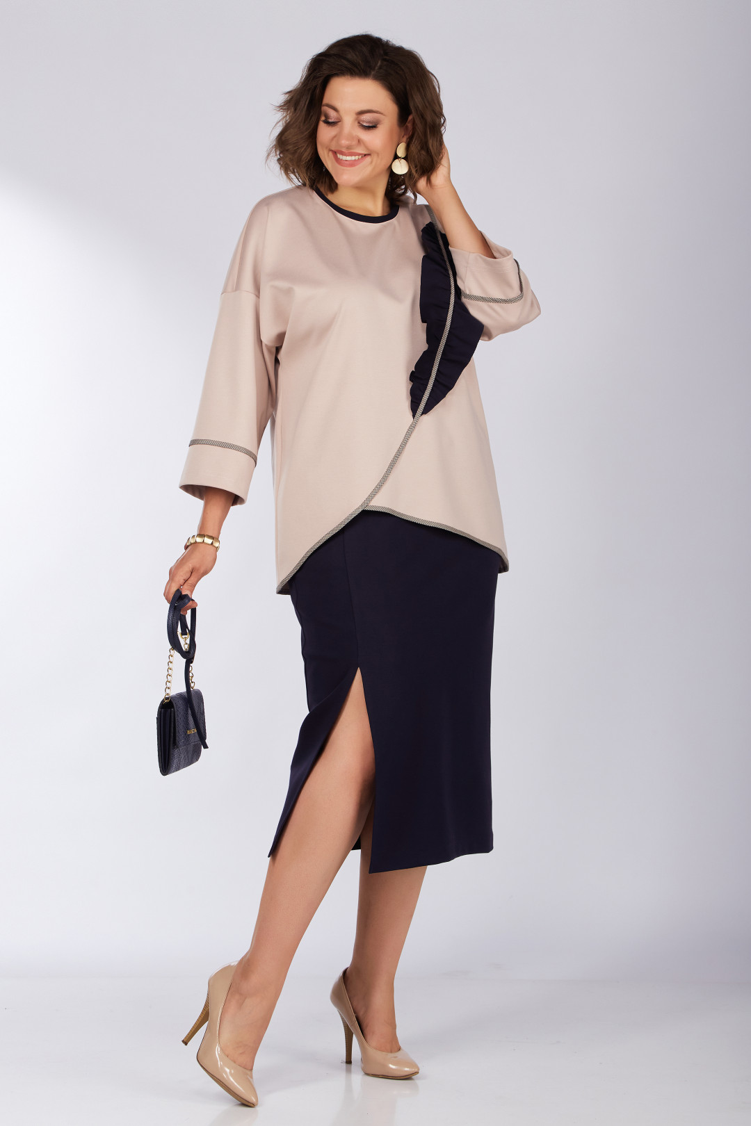 Костюм LadySecret 1631 синий +пудра - фото 5