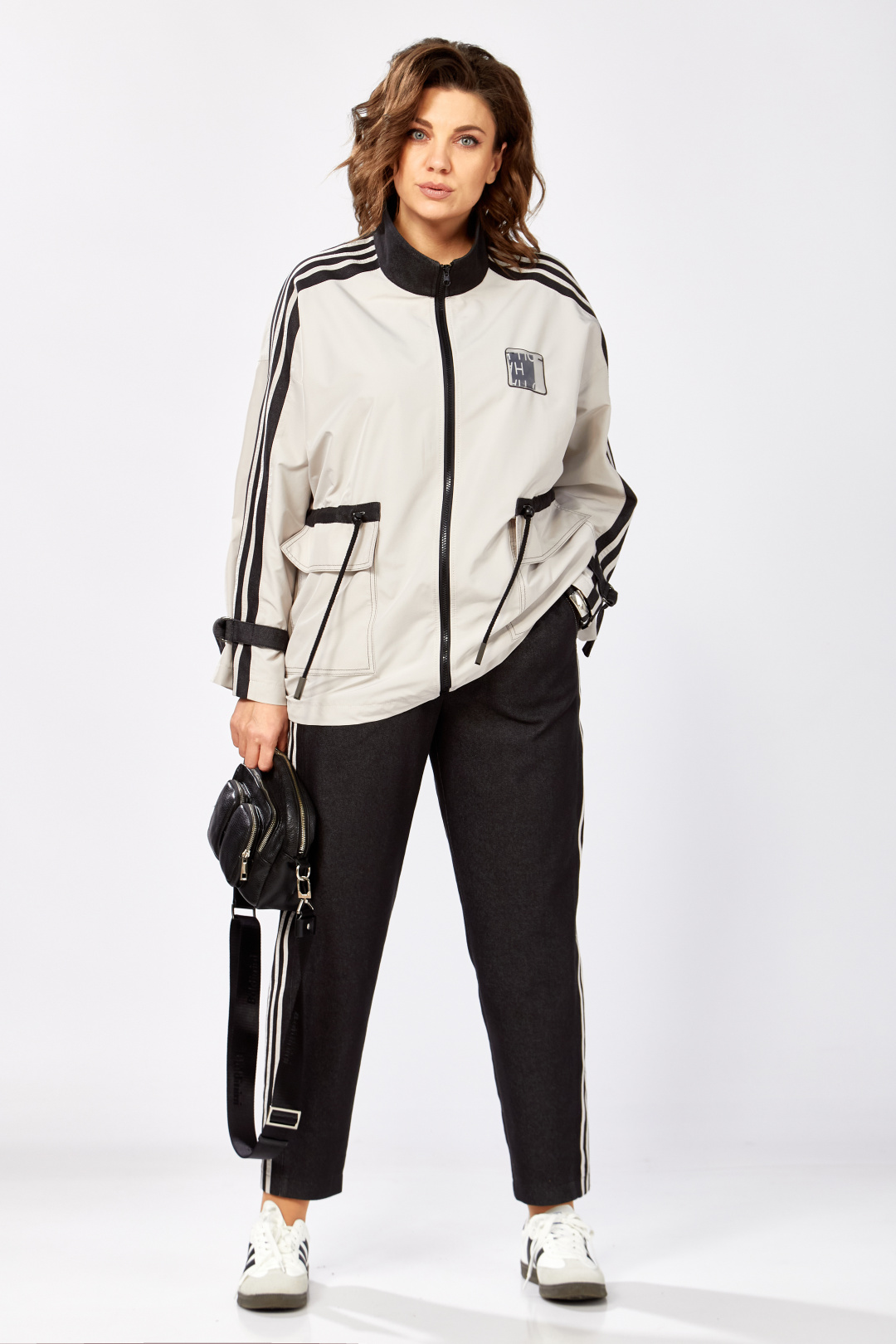 Костюм LadySecret 25230 черный + серо-бежевый - фото 1