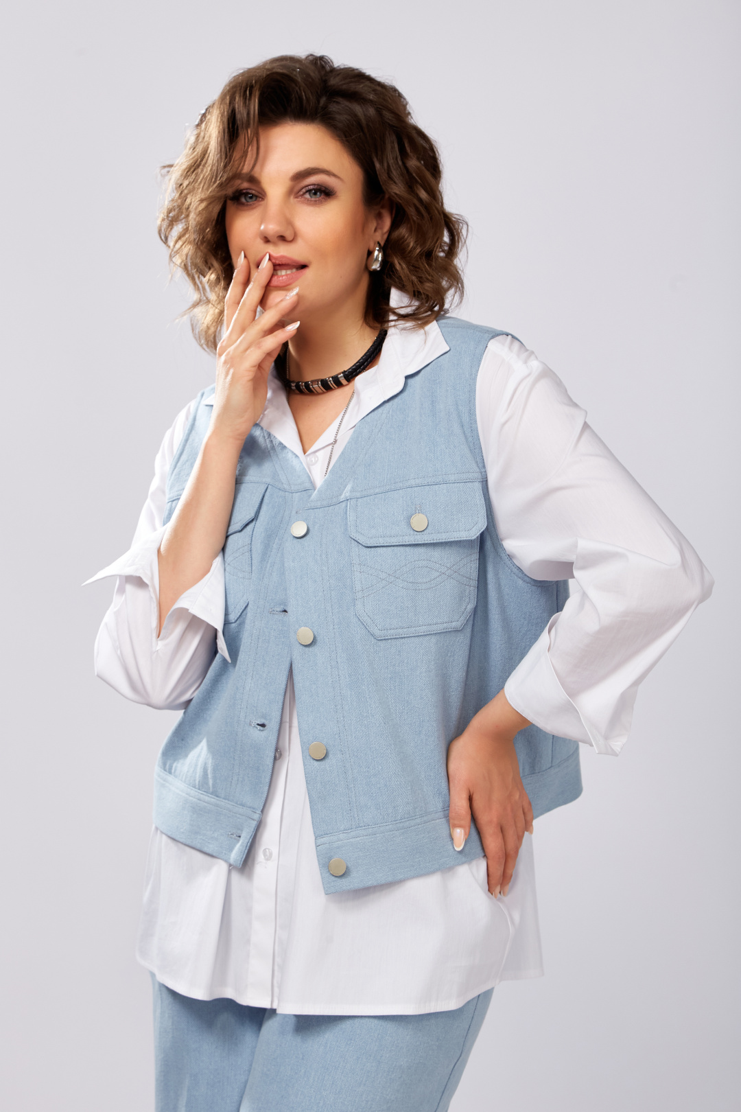 Костюм LadySecret 2993 белый + голубой