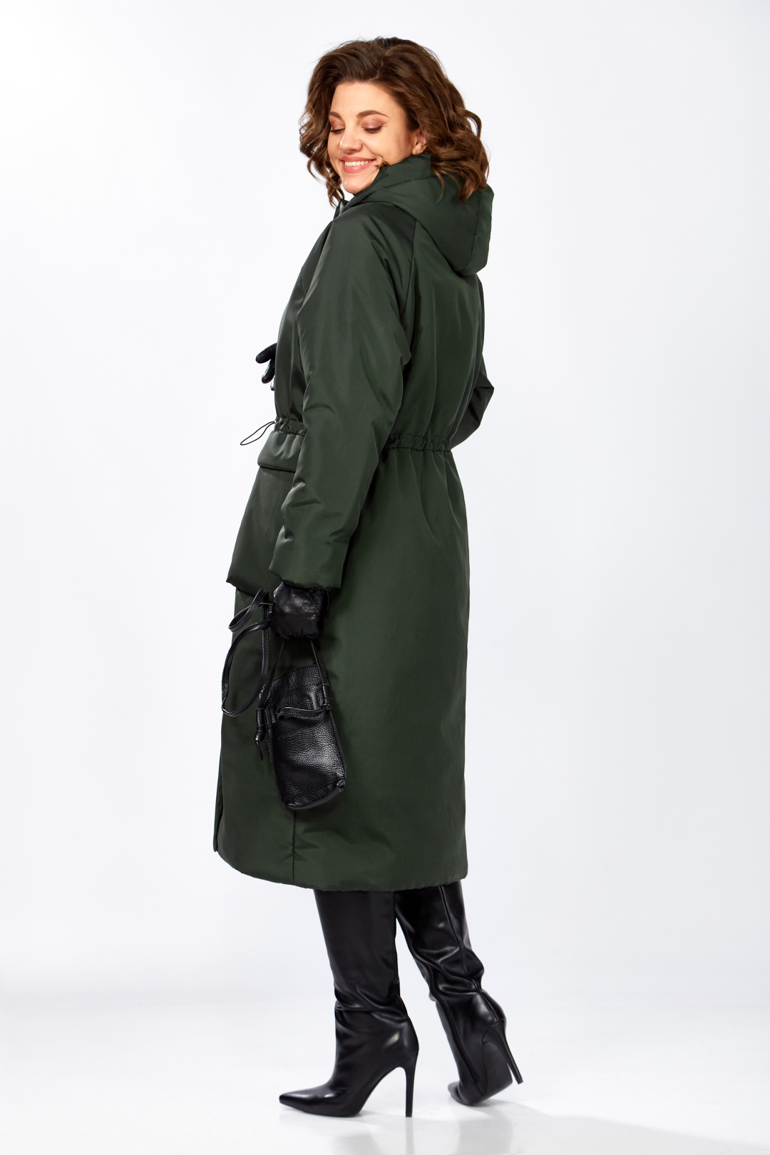 Пальто LadySecret 8295 платиново-зеленый - фото 5