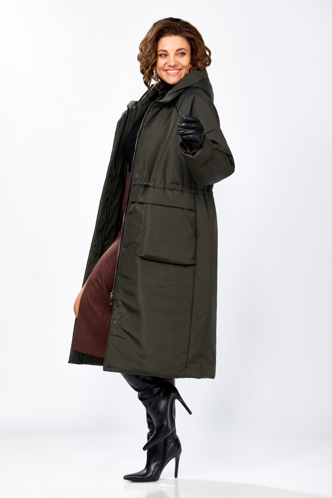 Пальто LadySecret 8295 хаки - фото 3