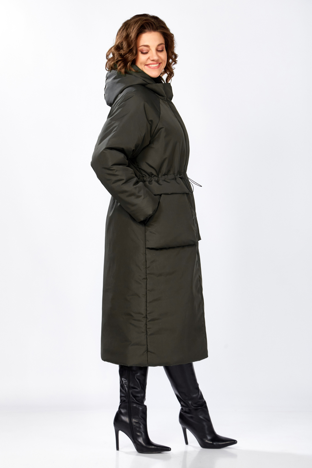Пальто LadySecret 8295 хаки - фото 5