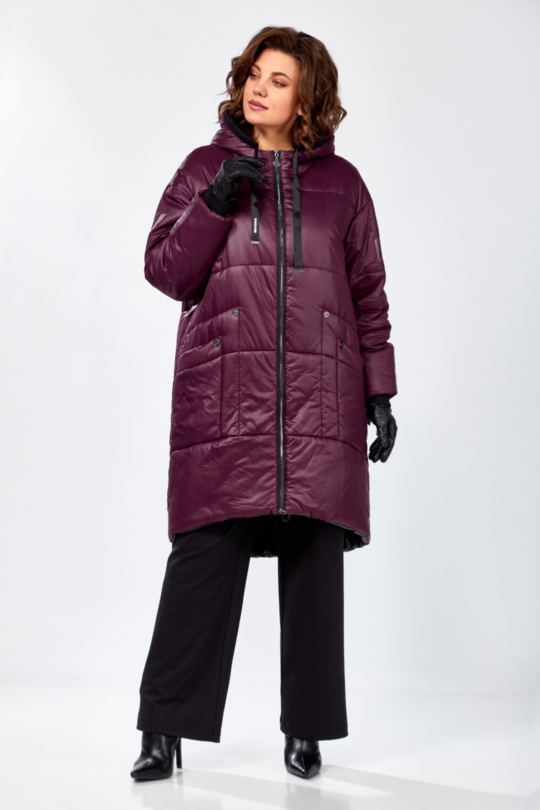 Пальто LadySecret 8302 марсала - фото 5