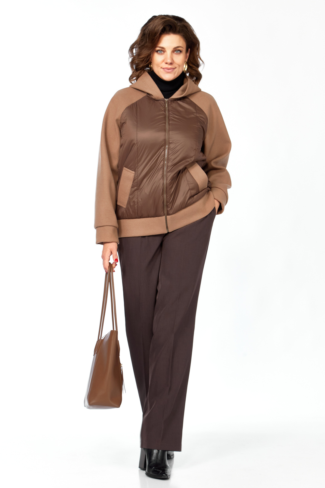 Куртка LadySecret 9011 коричневый-шоколад - фото 2