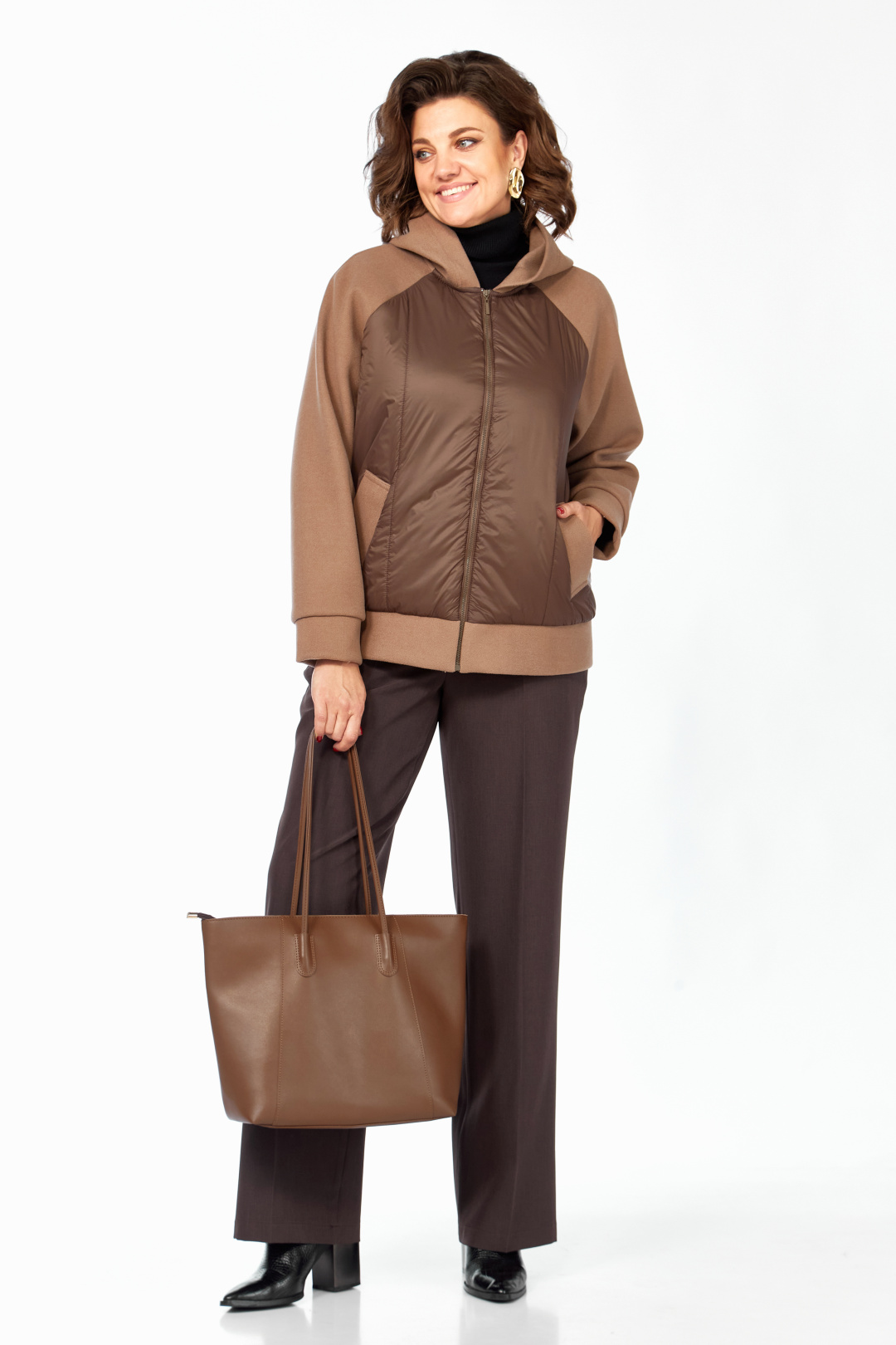 Куртка LadySecret 9011 коричневый-шоколад - фото 5