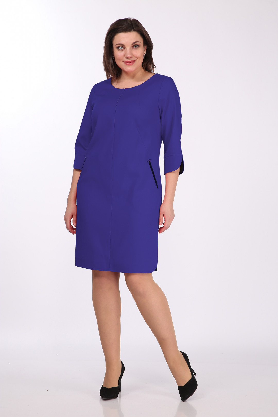 Платье LadyStyleClassic 1182/1 синие тона