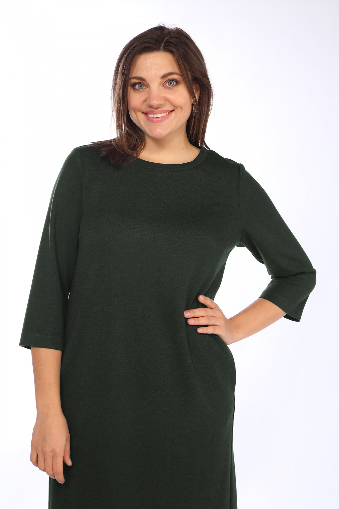 Платье LadyStyleClassic 1507/3 хаки - фото 3