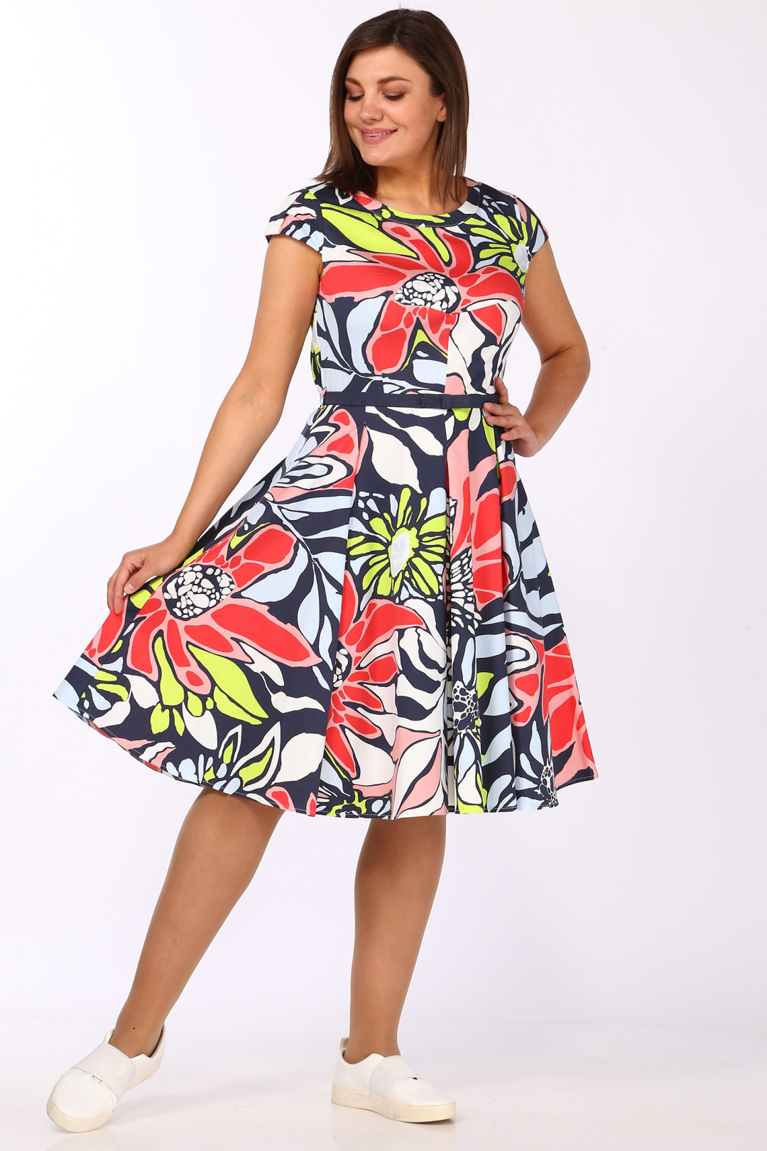Платье LadyStyleClassic 621/4 Красные тона