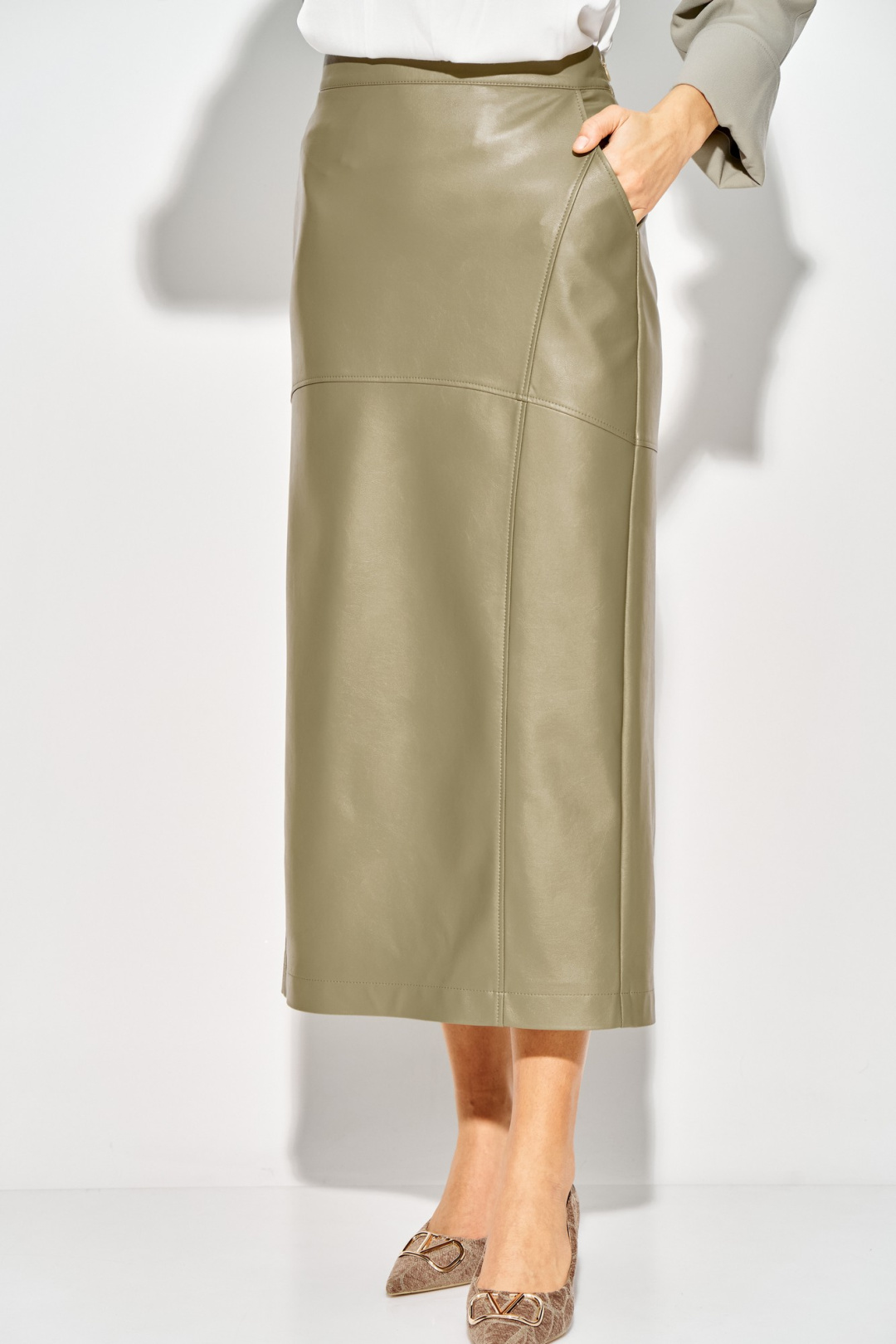 Юбка LAIKONY 924 шалфей - фото 3