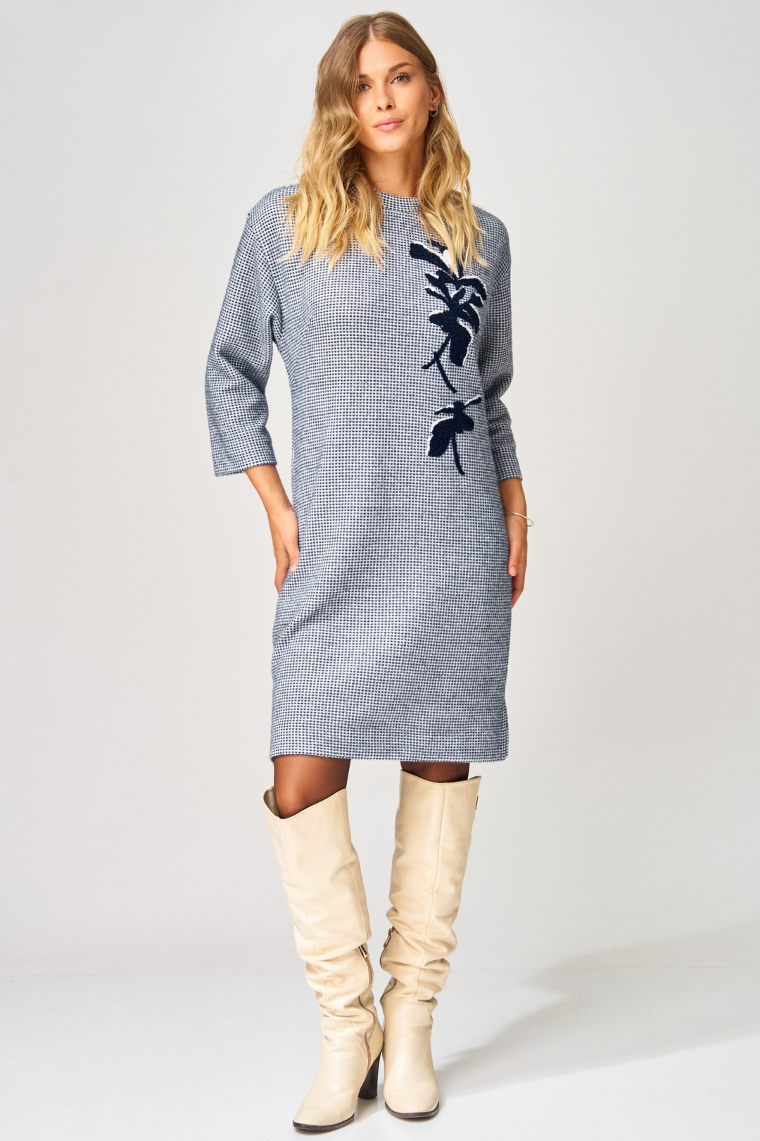 Платье LAIKONY L-183 сине-белый