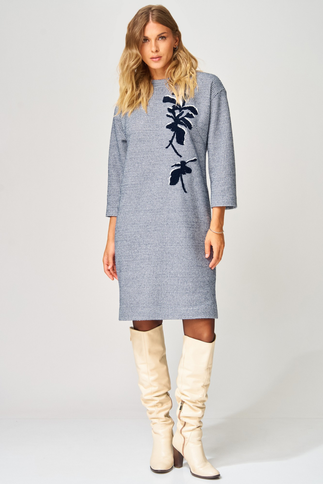 Платье LAIKONY L-183 сине-белый - фото 3