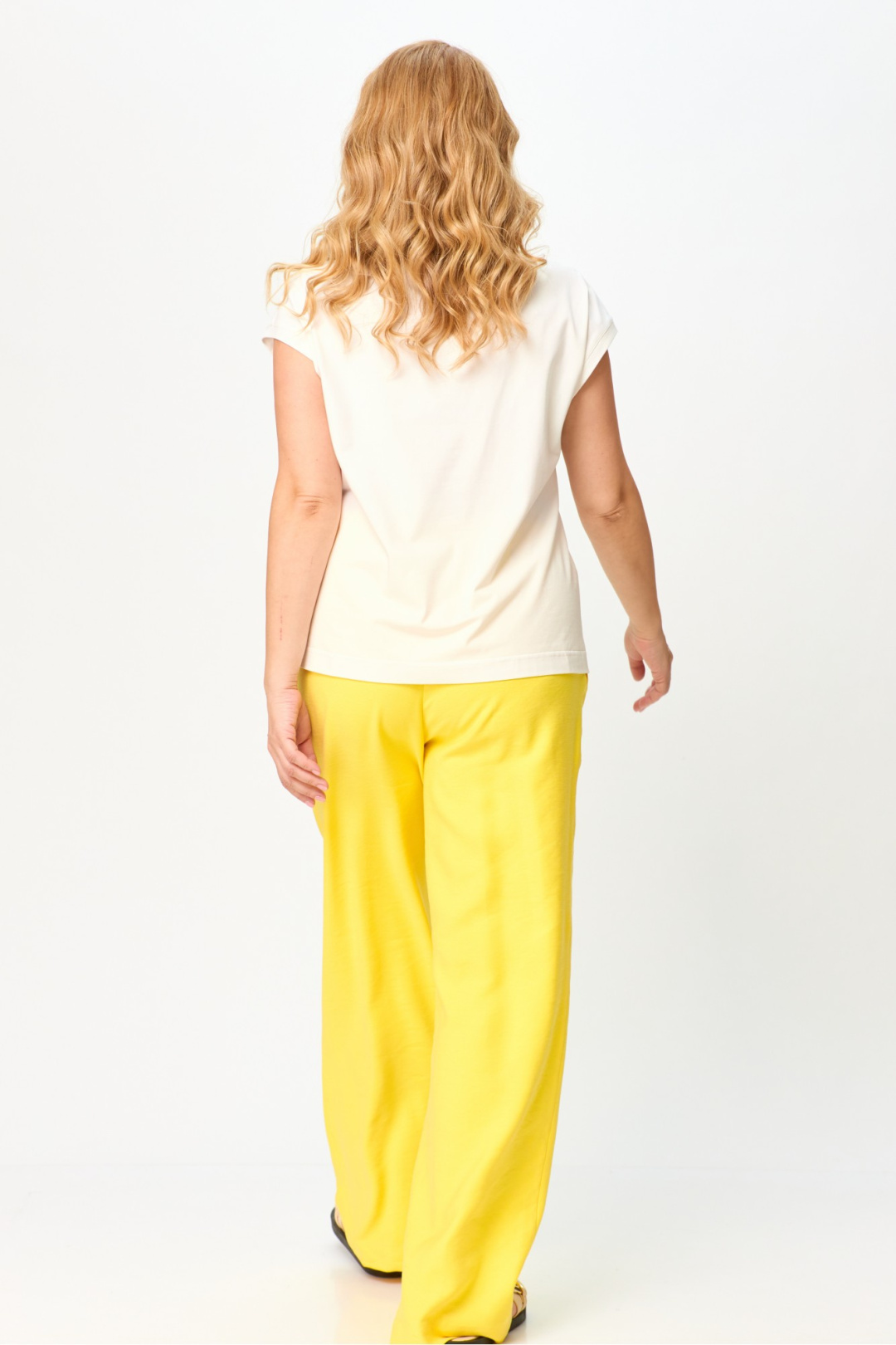 Джемпер LAIKONY L-291-1 бел+желт - фото 2