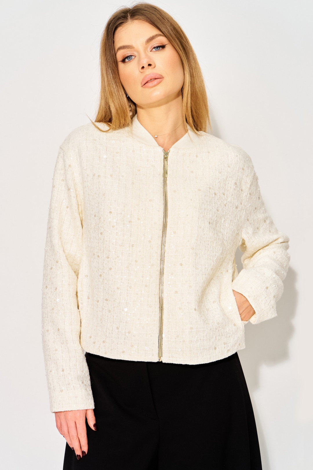 Жакет LAIKONY L-304-1 сливочный - фото 1