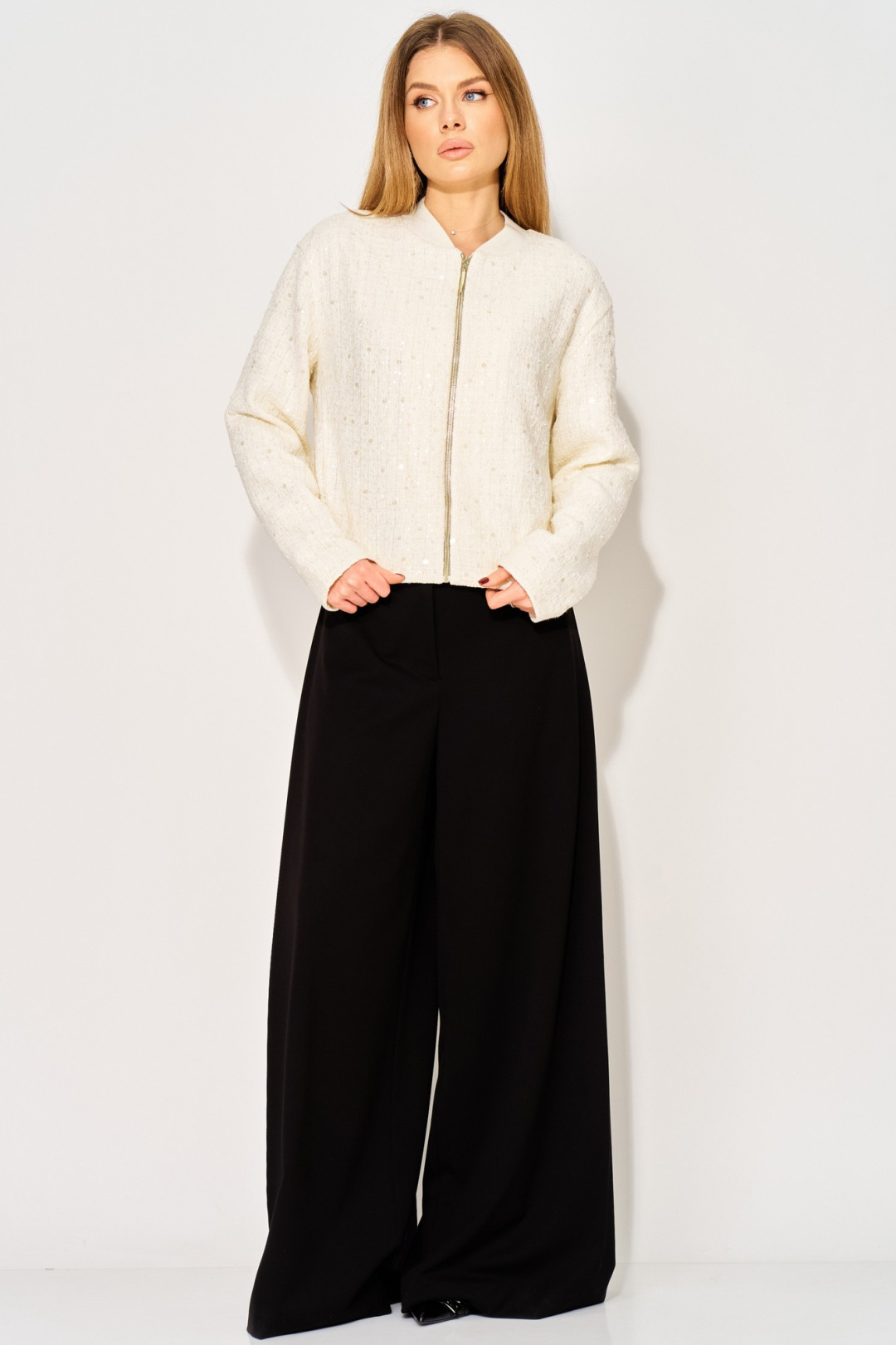 Жакет LAIKONY L-304-1 сливочный - фото 2