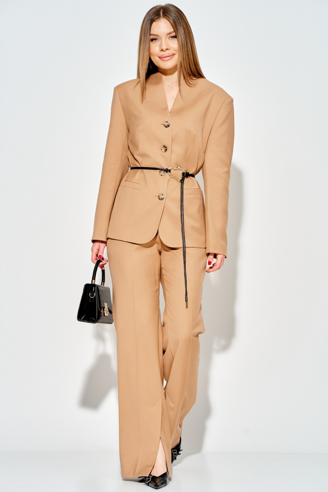 Костюм LAIKONY L-343 кэмэл - фото 1