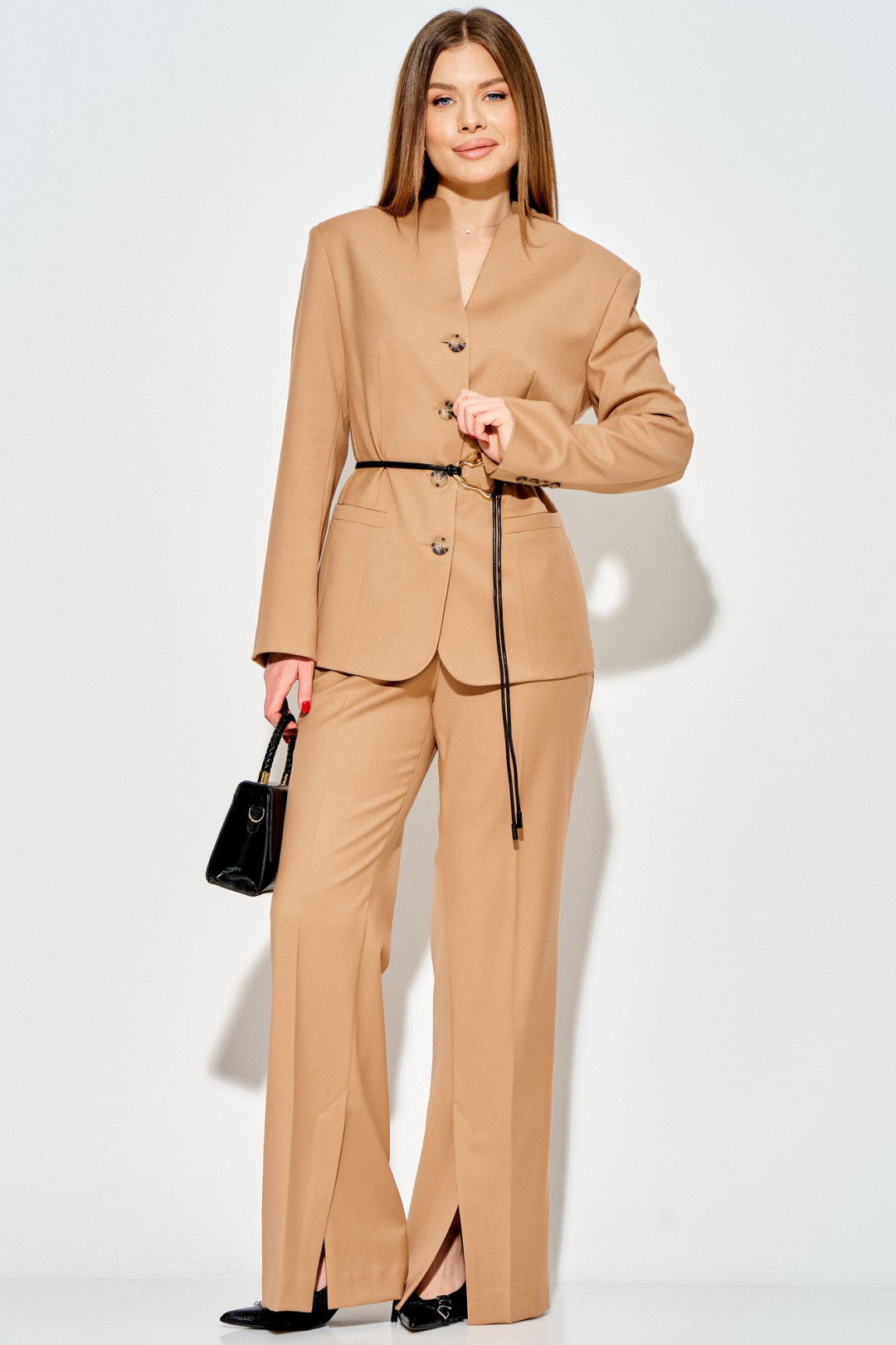 Костюм LAIKONY L-343 кэмэл - фото 2