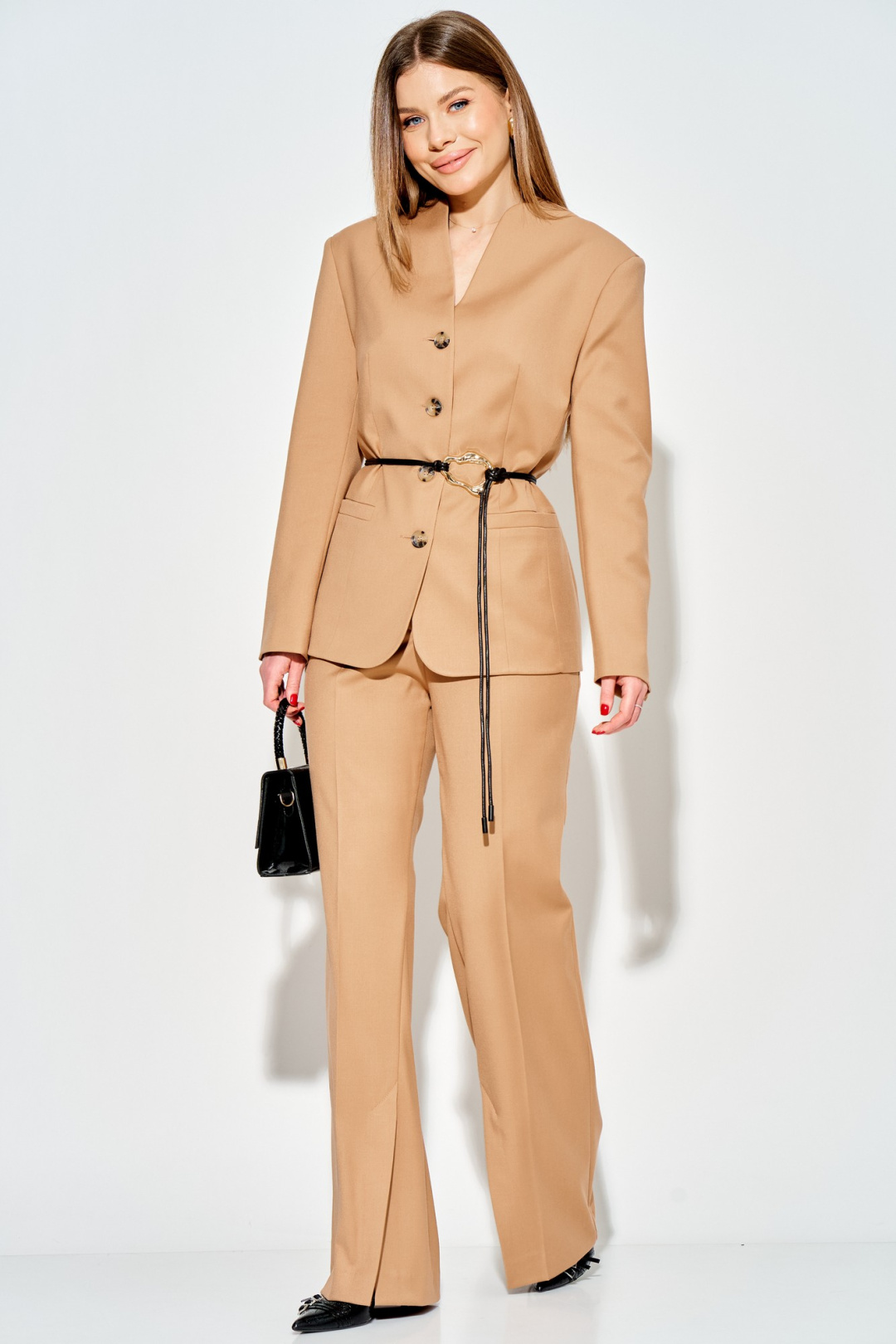 Костюм LAIKONY L-343 кэмэл - фото 3