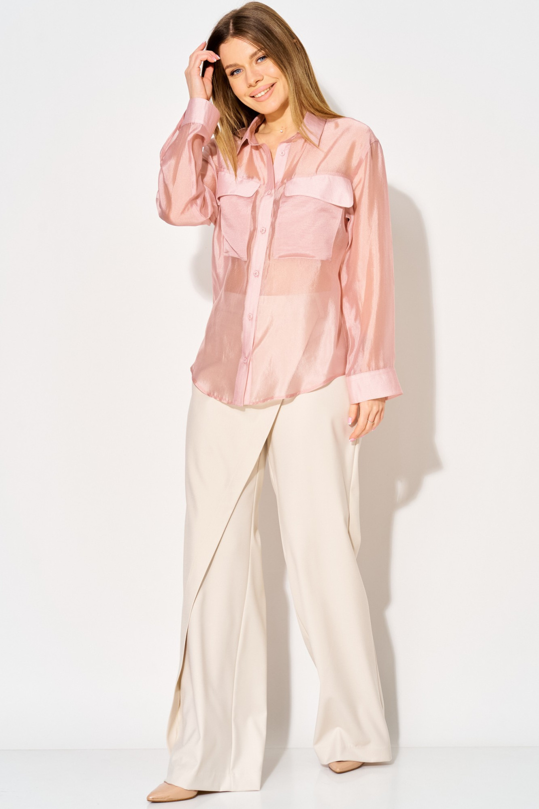 Блузка LAIKONY L-382-1 пыльная роза