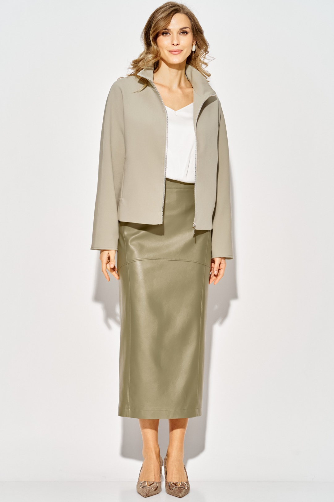 Жакет LAIKONY L-514 шалфей - фото 3