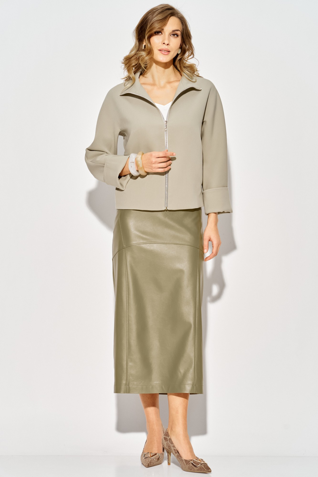 Жакет LAIKONY L-514 шалфей - фото 4