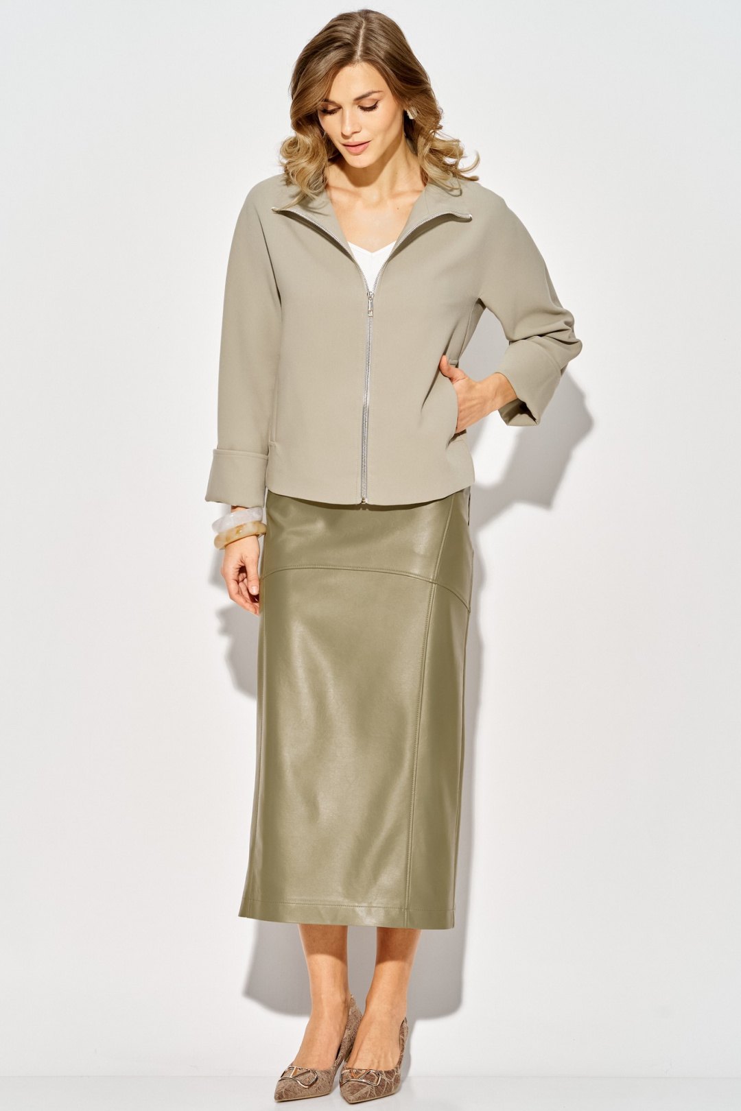 Жакет LAIKONY L-514 шалфей - фото 5