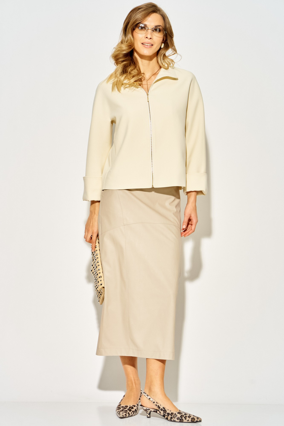 Жакет LAIKONY L-514 сливочный - фото 4