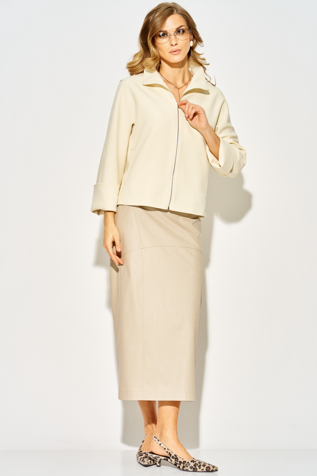 Жакет LAIKONY L-514 сливочный - фото 5