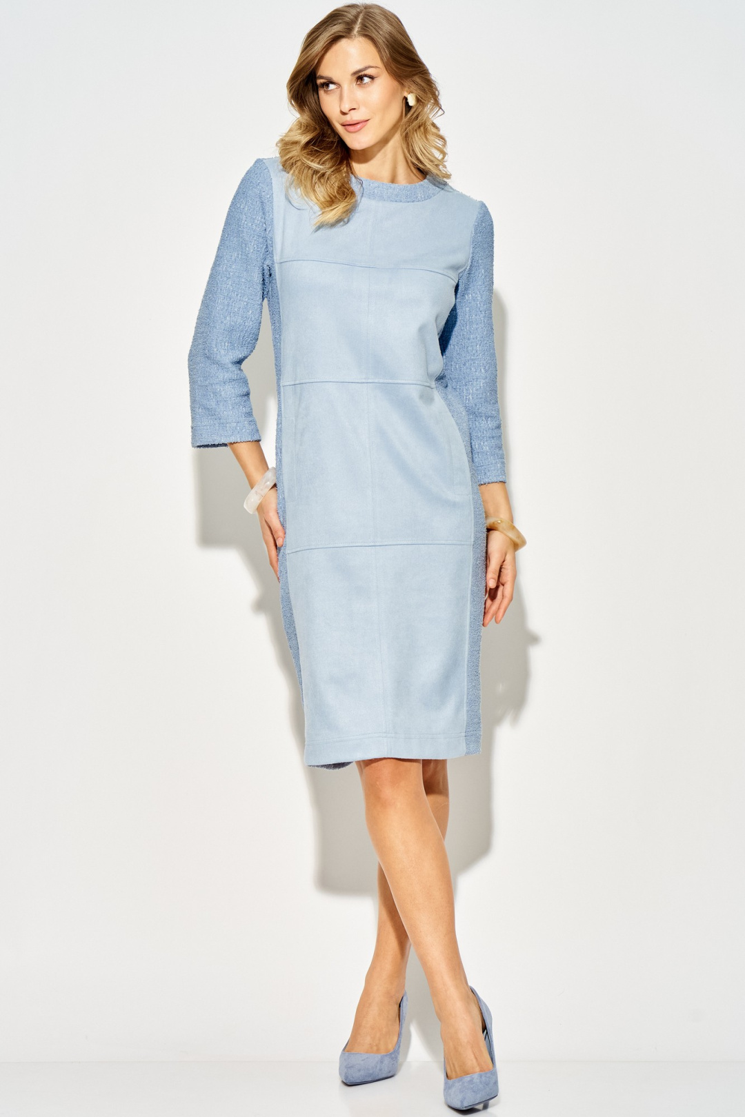 Платье LAIKONY L-524 голубой - фото 4