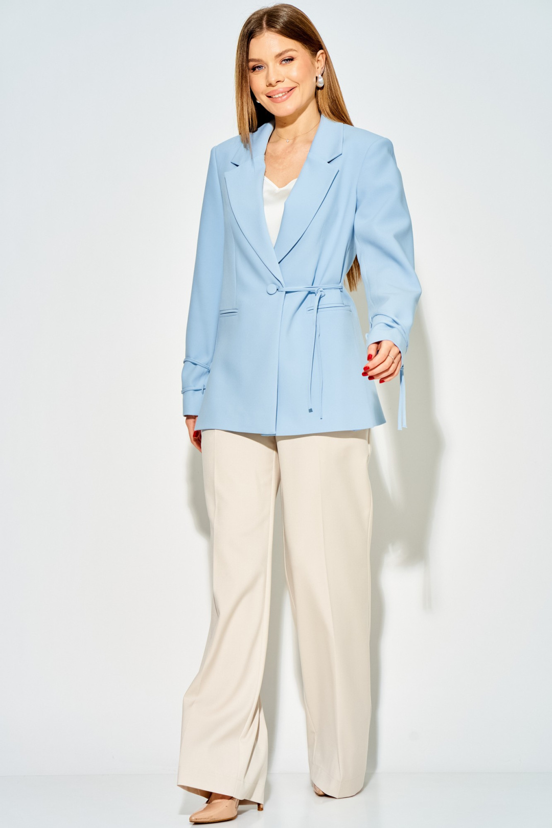 Жакет LAIKONY L-614 голубой - фото 5