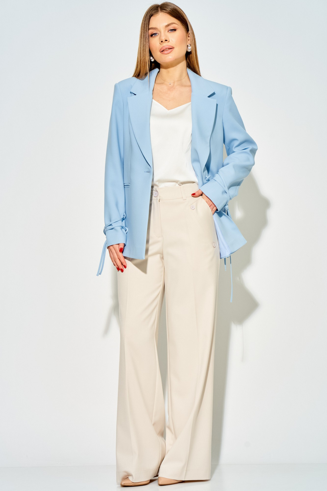 Жакет LAIKONY L-614 голубой - фото 6