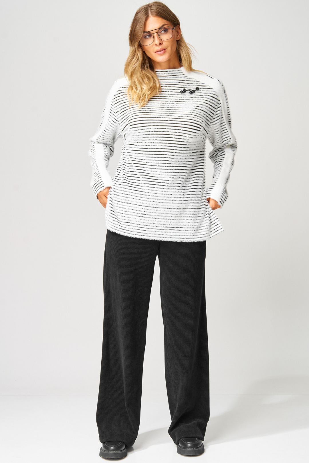 Брюки LAIKONY L-693-2 черный - фото 2