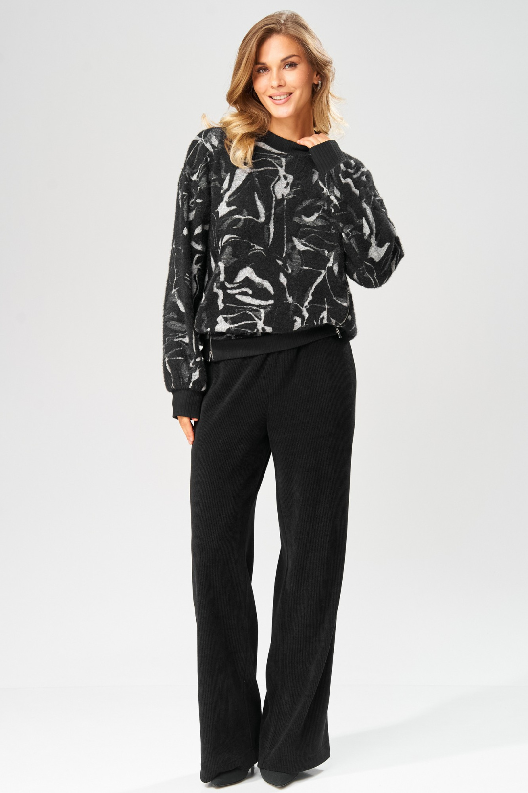 Брюки LAIKONY L-693-2 черный - фото 6