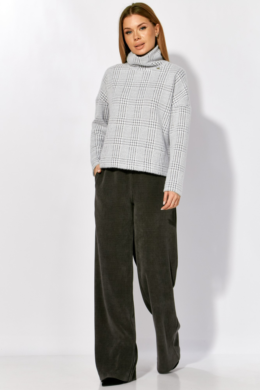 Брюки LAIKONY L-693-2 серый - фото 2