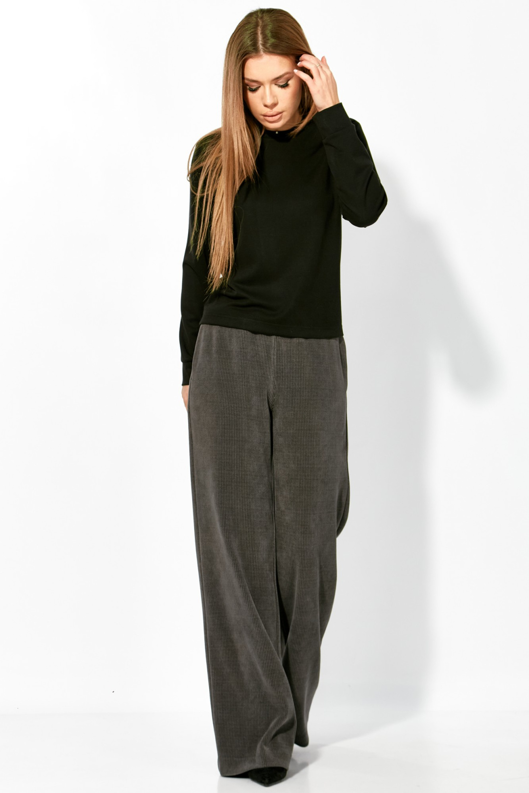 Брюки LAIKONY L-693-2 серый - фото 4