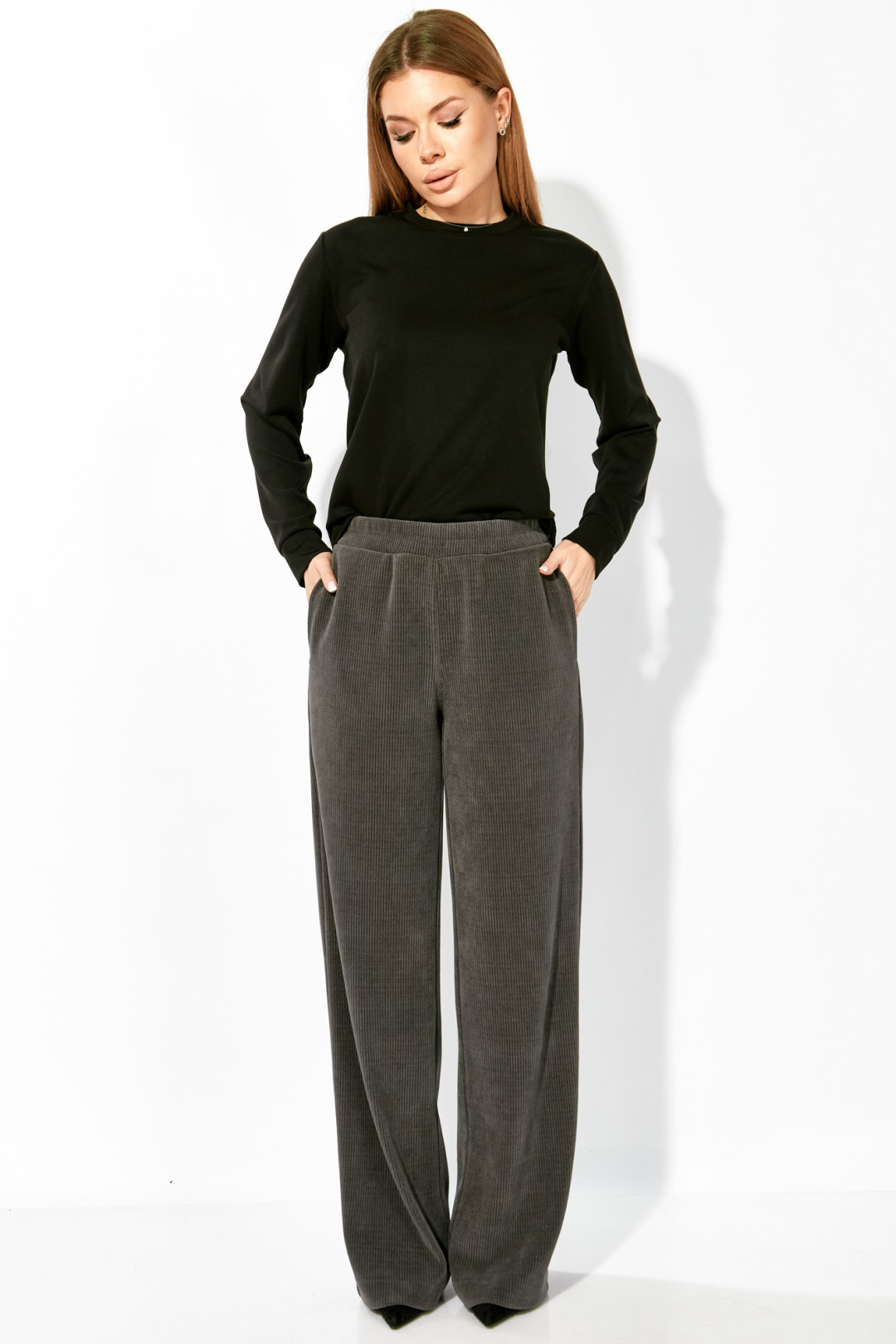 Брюки LAIKONY L-693-2 серый - фото 6