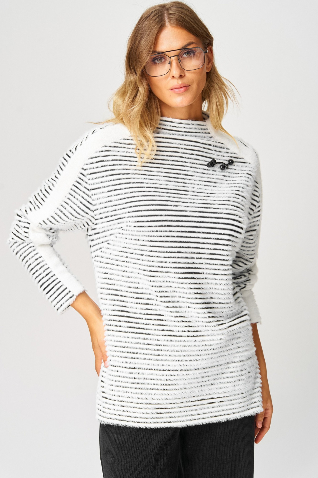 Костюм LAIKONY L-693 черно-белый - фото 3