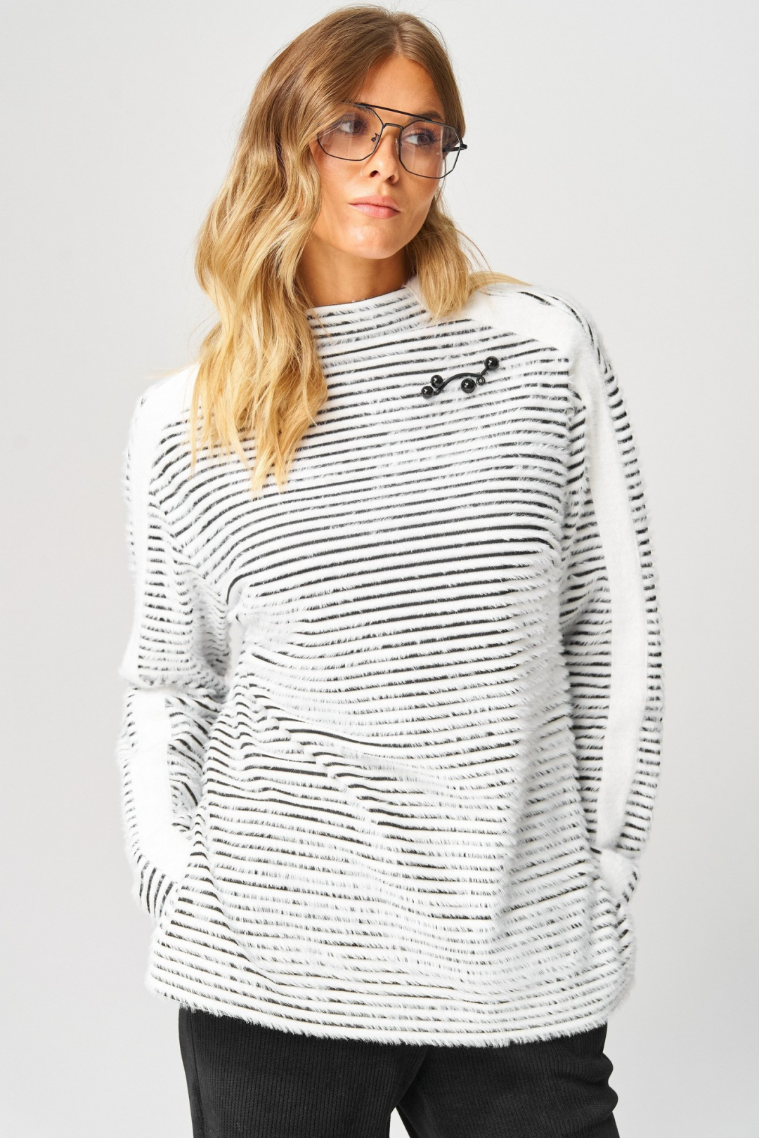 Костюм LAIKONY L-693 черно-белый - фото 5