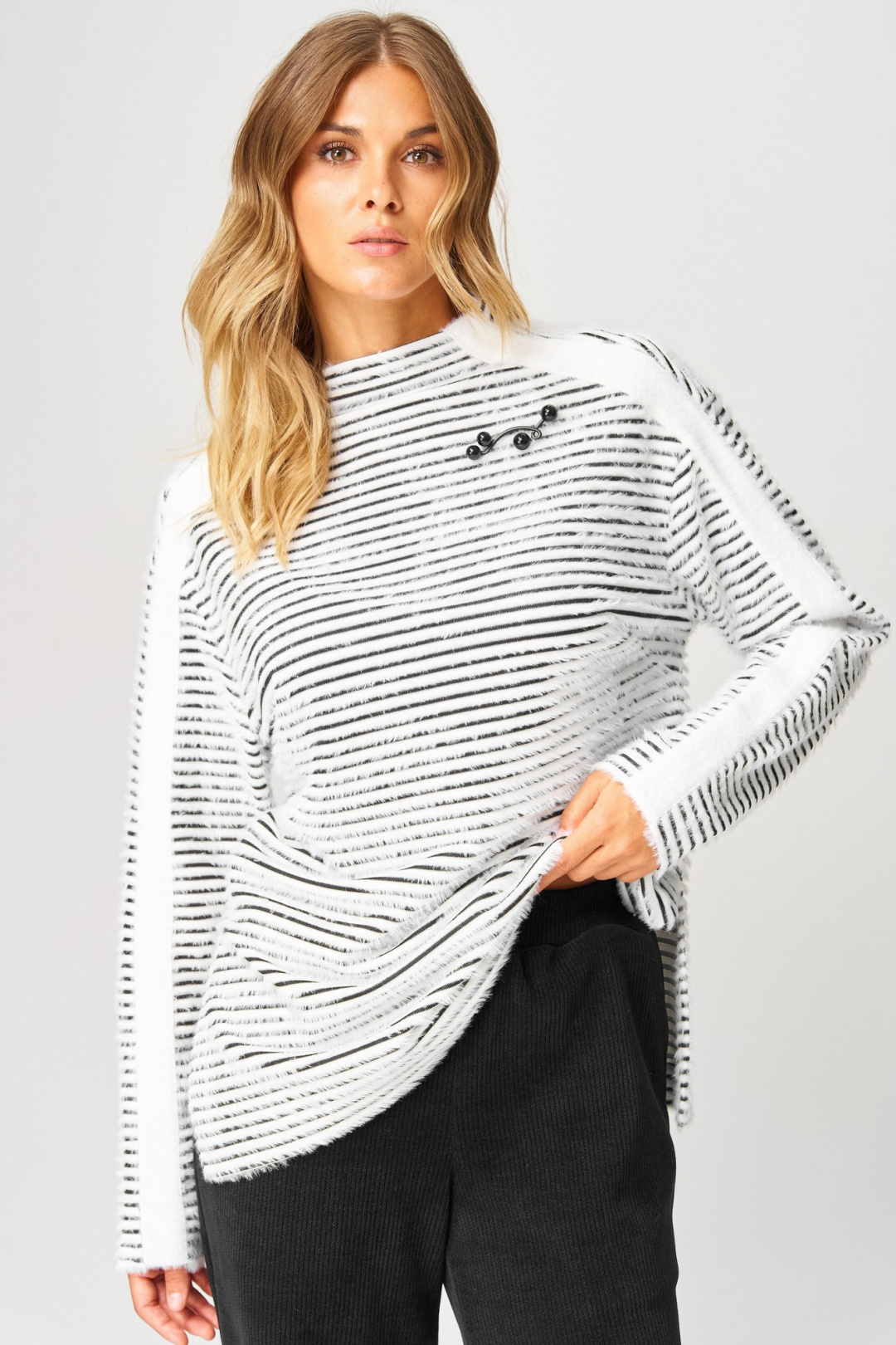 Костюм LAIKONY L-693 черно-белый - фото 6