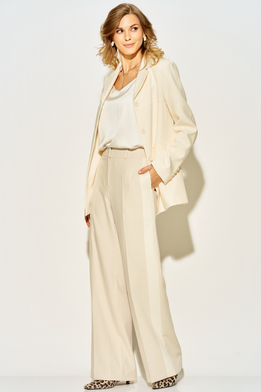 Жакет LAIKONY L-814 кремовый - фото 6