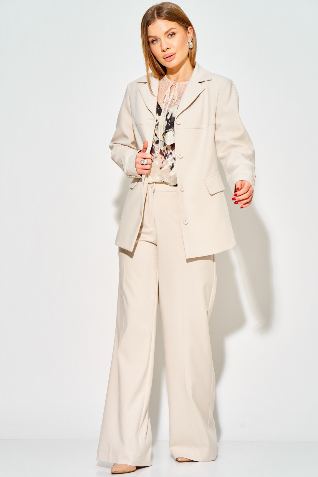 Жакет LAIKONY L-814 слоновая кость - фото 3