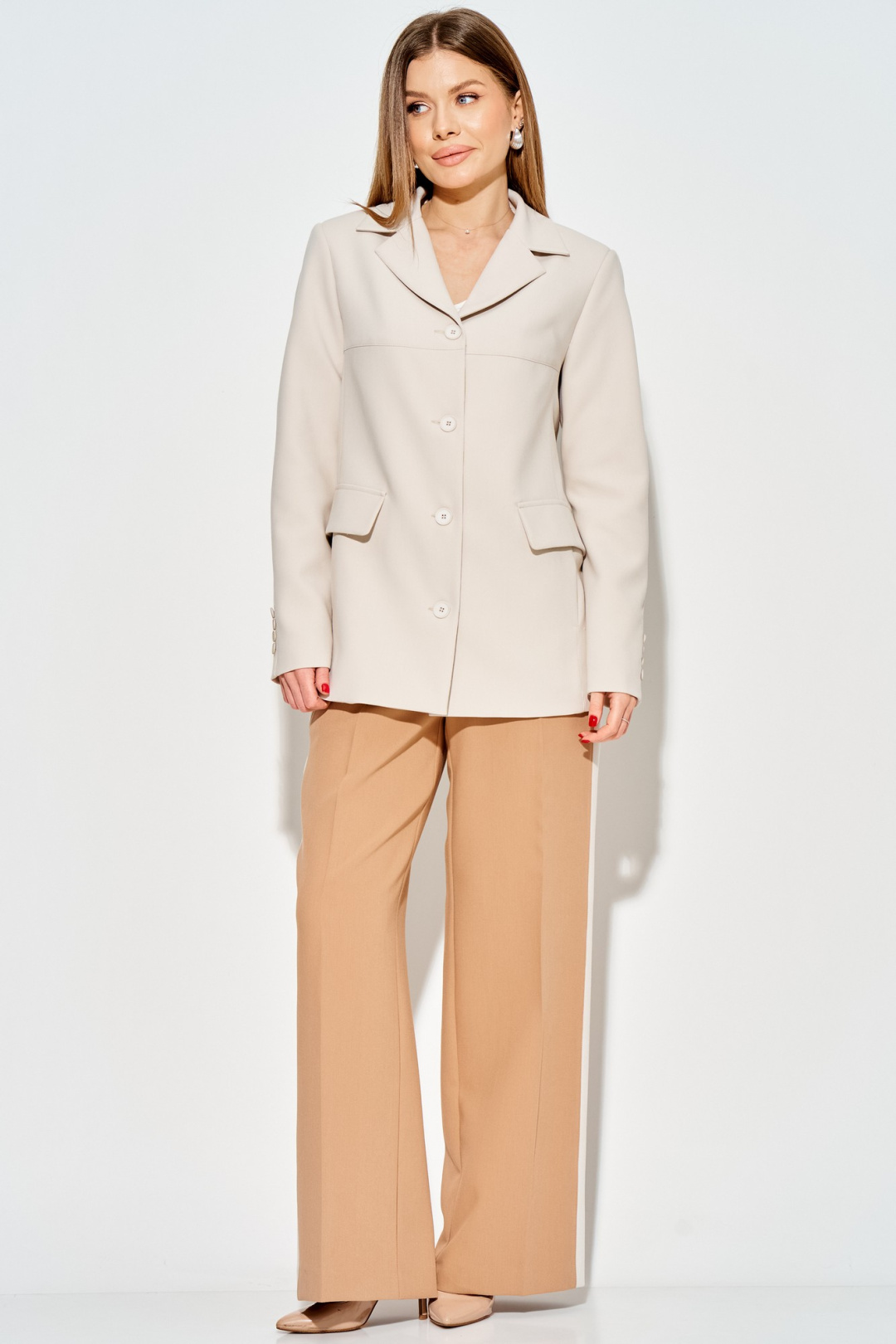 Жакет LAIKONY L-814 слоновая кость - фото 4