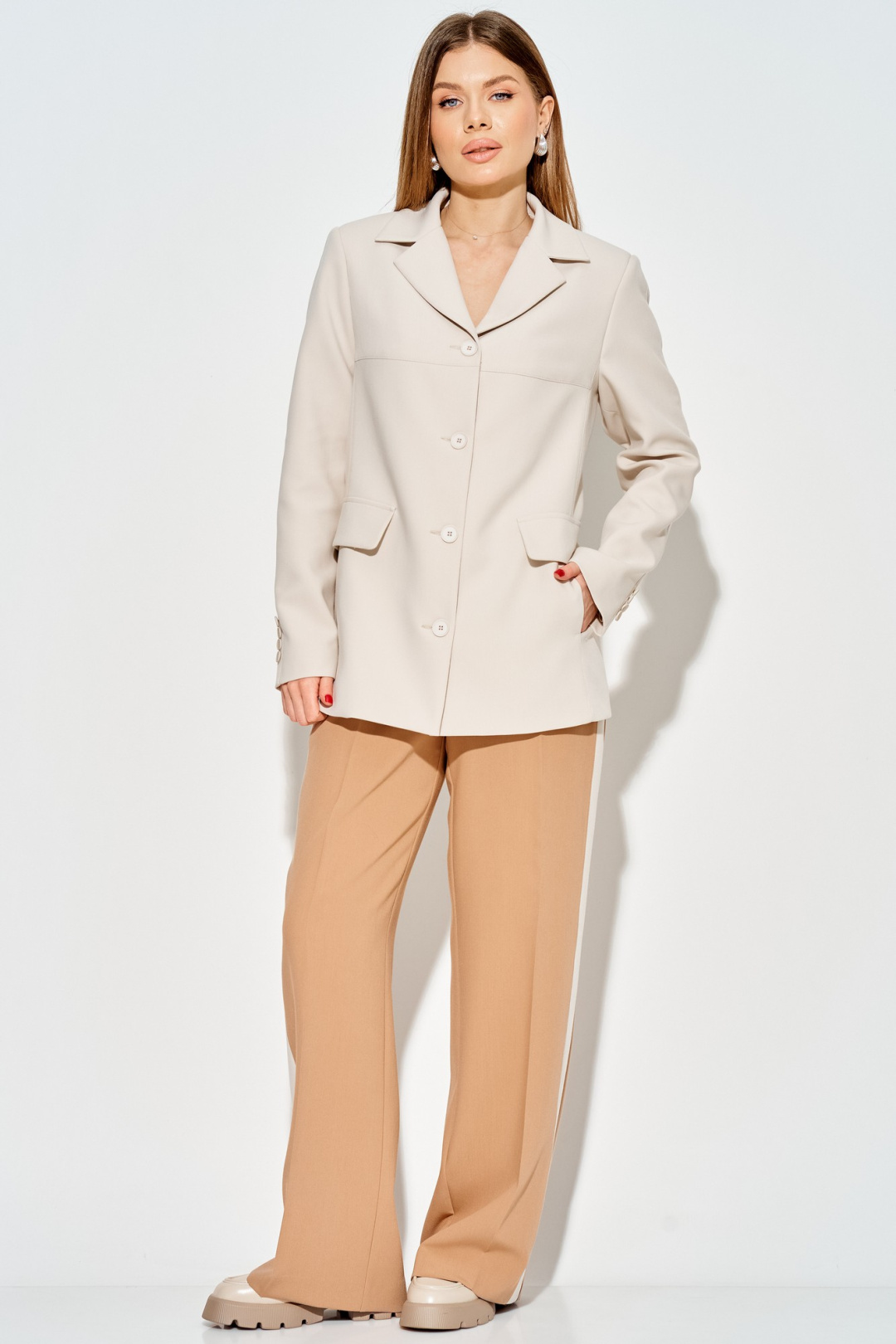 Брюки LAIKONY L-914 карамель - фото 6