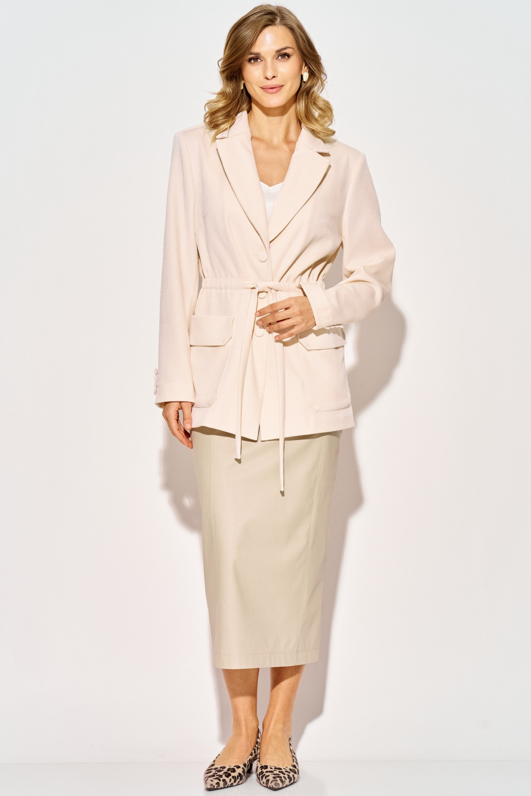 Юбка LAIKONY L-924 серо-бежевый - фото 2