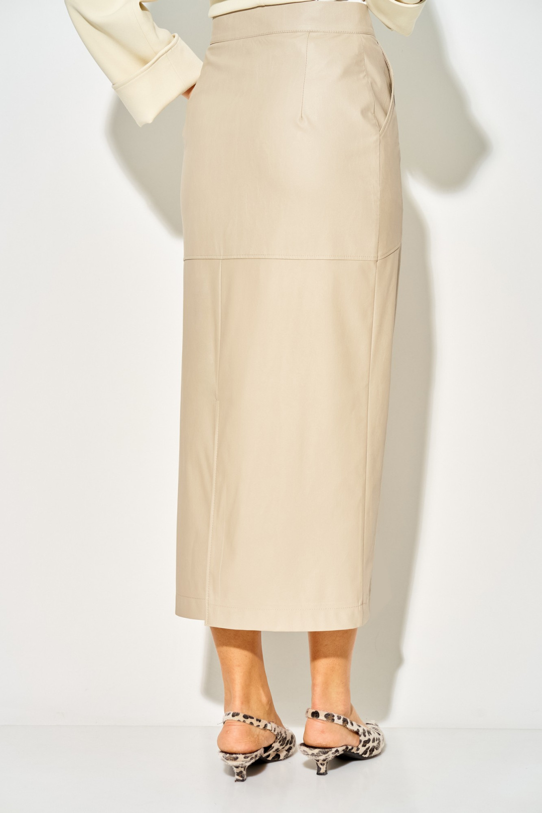 Юбка LAIKONY L-924 серо-бежевый