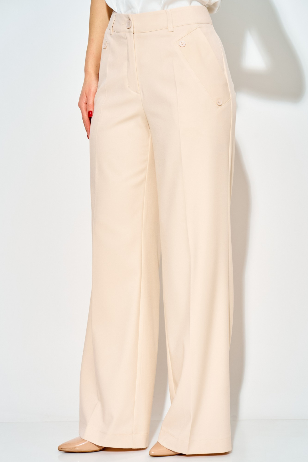 Брюки LAIKONY L-942-2 пудра - фото 5