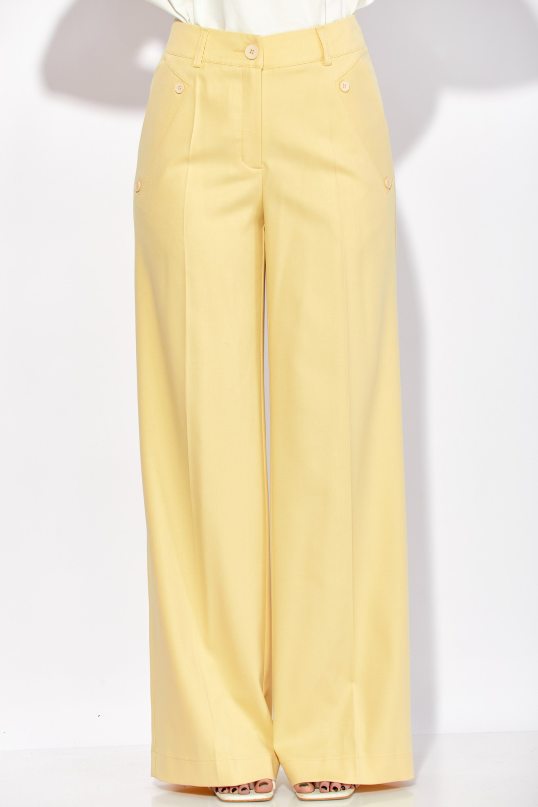 Брюки LAIKONY L-942-2 сливочный - фото 3