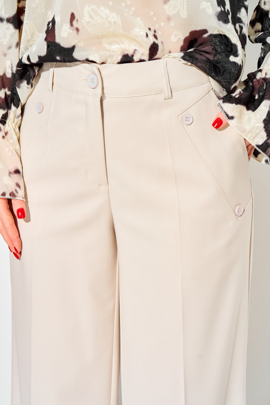 Брюки LAIKONY L-942-2 слоновая кость