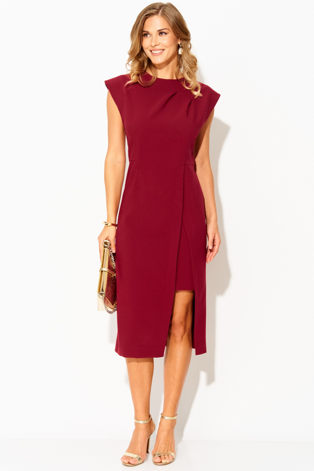 Платье LAIKONY L-993 бургунди - фото 1